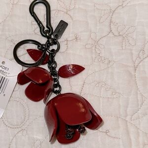 NWT Coach Rose Bag Charm 🤩😍😍